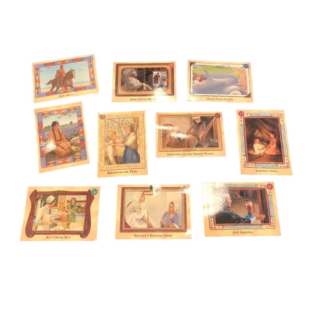 American Girl Historical Dolls Trading Cards Lot of (10) Collectible Cards